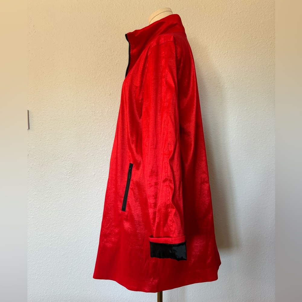 Mycra Pac Vibrant Red Raincoat with Hood size Large - Picture 5 of 15